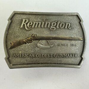 Vintage 1976 Remington Limited Edition 1816 Flintlock Rifle Belt Buckle USA